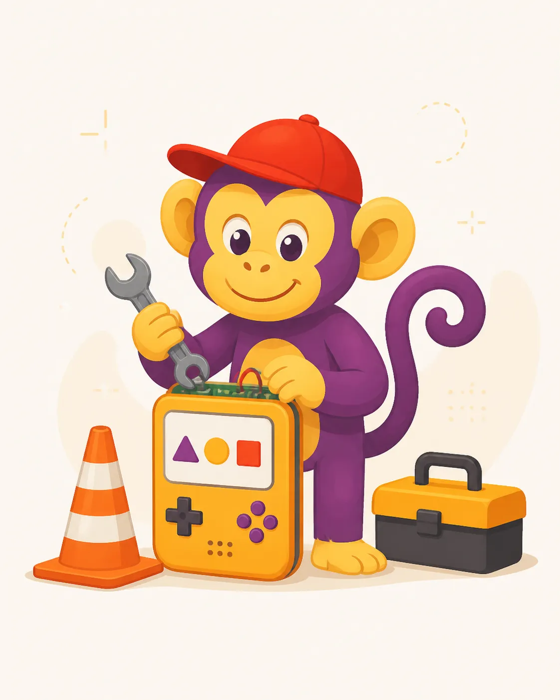 Mono constructor preparando un futuro juego de Dallas Center